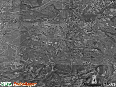 Brush Valley township, Pennsylvania satellite photo by USGS