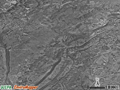 Oneida township, Pennsylvania satellite photo by USGS
