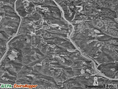 Ohio township, Pennsylvania satellite photo by USGS