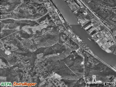 Crescent township, Pennsylvania satellite photo by USGS