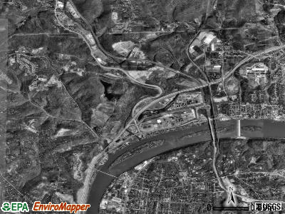 Harmar township, Pennsylvania satellite photo by USGS