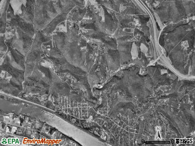 Kilbuck township, Pennsylvania satellite photo by USGS