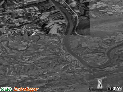 Oliver township, Pennsylvania satellite photo by USGS