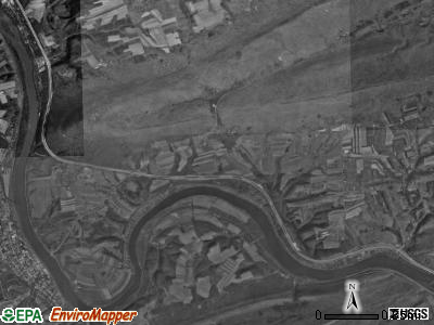 Howe township, Pennsylvania satellite photo by USGS