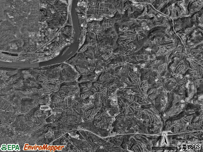 Penn Hills township, Pennsylvania satellite photo by USGS