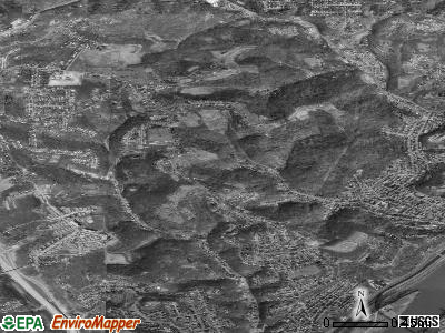 Reserve township, Pennsylvania satellite photo by USGS
