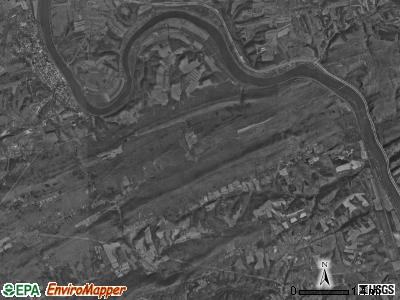 Miller township, Pennsylvania satellite photo by USGS