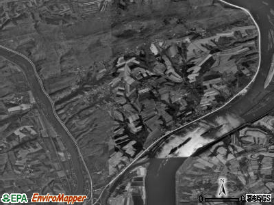 Watts township, Pennsylvania satellite photo by USGS