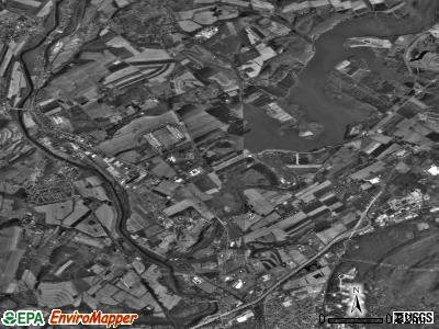 Ontelaunee township, Pennsylvania satellite photo by USGS