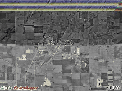 Manteno township, Illinois satellite photo by USGS