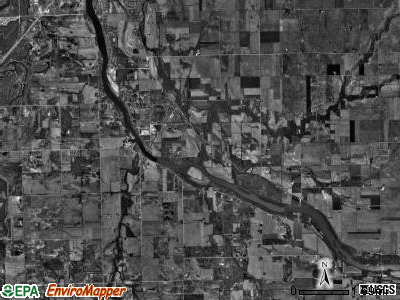 Custer township, Illinois satellite photo by USGS