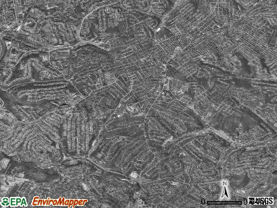 Mount Lebanon township, Pennsylvania satellite photo by USGS
