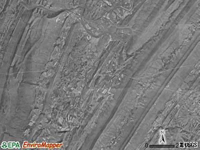 Shirley township, Pennsylvania satellite photo by USGS