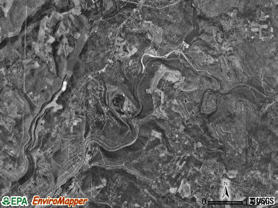 East Taylor township, Pennsylvania satellite photo by USGS
