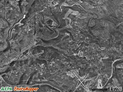Conemaugh township, Pennsylvania satellite photo by USGS