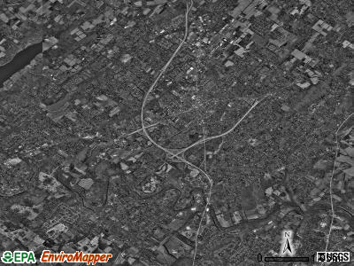 Doylestown township, Pennsylvania satellite photo by USGS