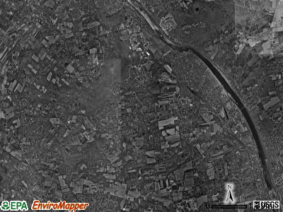 Upper Makefield township, Pennsylvania satellite photo by USGS