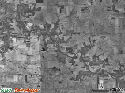 Vermillion township, Illinois satellite photo by USGS