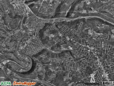 Stonycreek township, Pennsylvania satellite photo by USGS