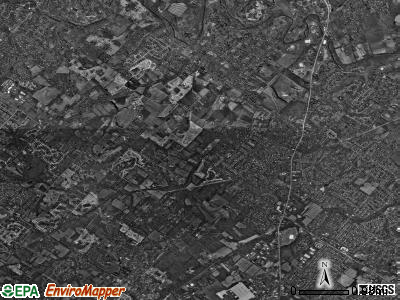 Warrington township, Pennsylvania satellite photo by USGS