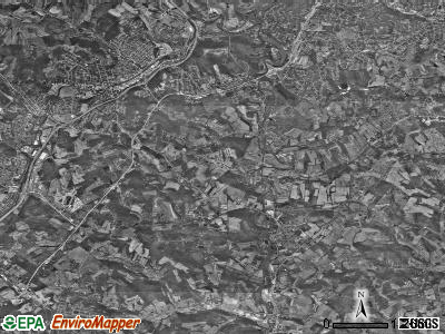 North Strabane township, Pennsylvania satellite photo by USGS