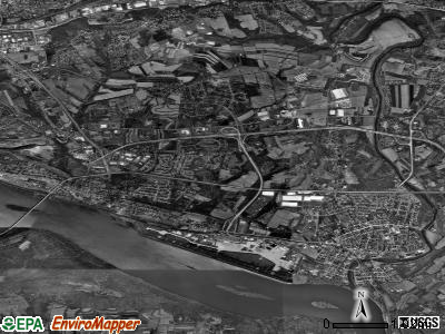 Lower Swatara township, Pennsylvania satellite photo by USGS