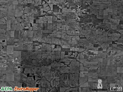 Clover township, Illinois satellite photo by USGS