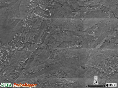 Broad Top township, Pennsylvania satellite photo by USGS