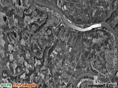 Carroll township, Pennsylvania satellite photo by USGS