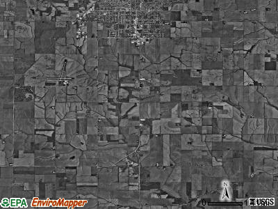 Wethersfield township, Illinois satellite photo by USGS