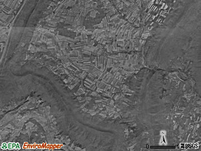 South Woodbury township, Pennsylvania satellite photo by USGS