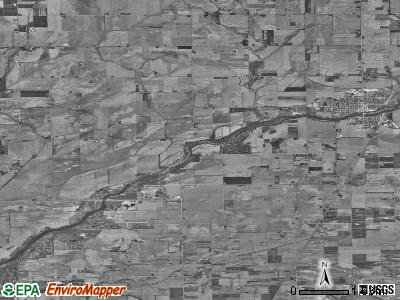 Ganeer township, Illinois satellite photo by USGS