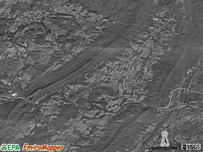 Snake Spring township, Pennsylvania satellite photo by USGS