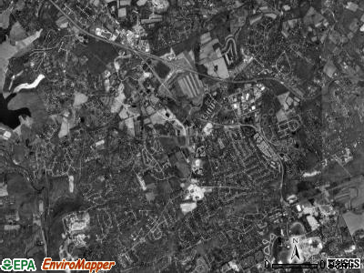 Uwchlan township, Pennsylvania satellite photo by USGS