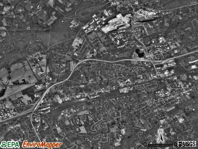 East Whiteland township, Pennsylvania satellite photo by USGS
