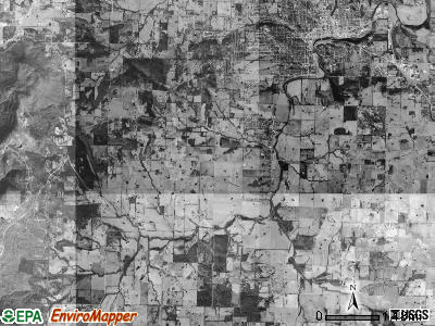 South Harrison township, Arkansas satellite photo by USGS