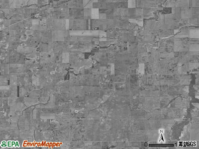 Highland township, Illinois satellite photo by USGS