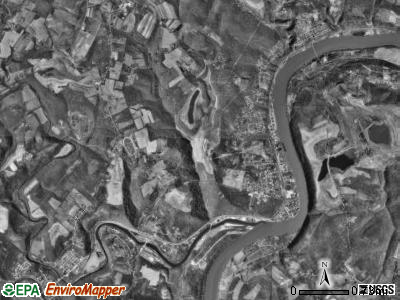 East Bethlehem township, Pennsylvania satellite photo by USGS