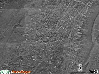 Belfast township, Pennsylvania satellite photo by USGS