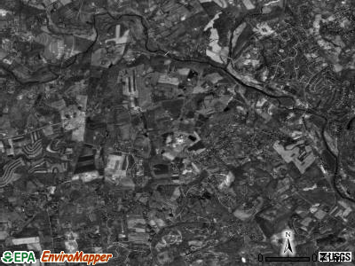 Pocopson township, Pennsylvania satellite photo by USGS