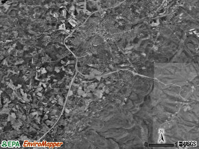 South Union township, Pennsylvania satellite photo by USGS