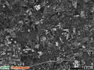 East Marlborough township, Pennsylvania satellite photo by USGS