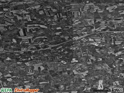 London Grove township, Pennsylvania satellite photo by USGS