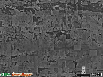 North Henderson township, Illinois satellite photo by USGS