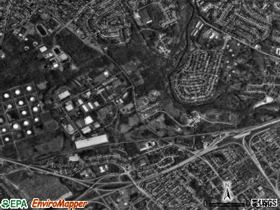 Chester township, Pennsylvania satellite photo by USGS