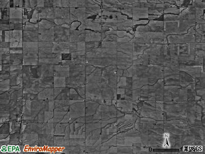Saratoga township, Illinois satellite photo by USGS