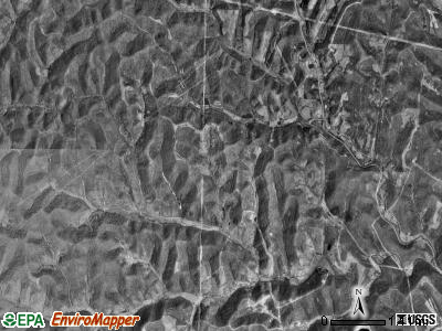 Gilmore township, Pennsylvania satellite photo by USGS