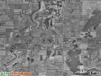Hecla township, South Dakota satellite photo by USGS