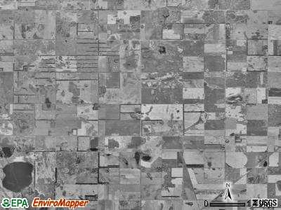 Newark township, South Dakota satellite photo by USGS