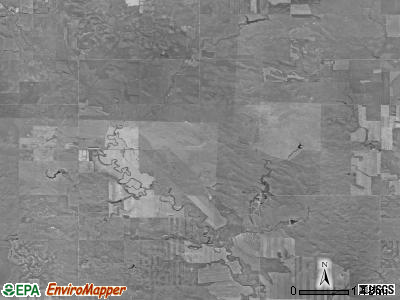 Flat Creek township, South Dakota satellite photo by USGS